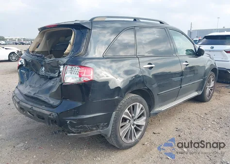 2009 Acura Mdx Technology Package z USA, uszkodzony, nr VIN 2HNYD28679H505130